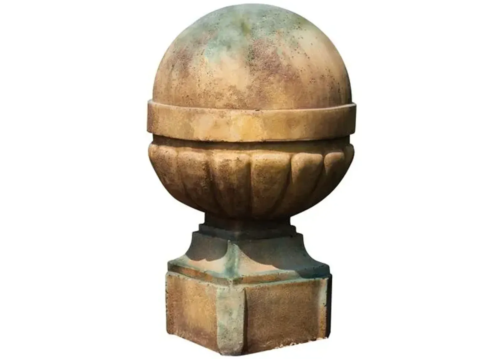 21" Palla Outdoor Finial - Deep Sea - Brown