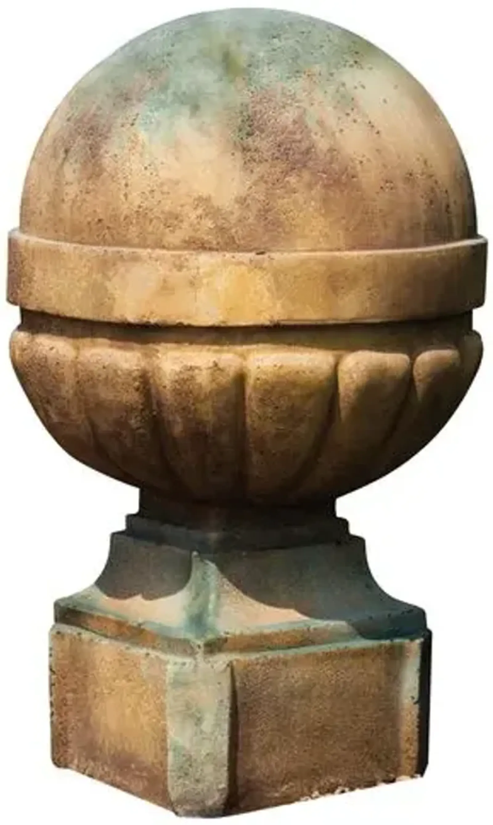 21" Palla Outdoor Finial - Deep Sea - Brown