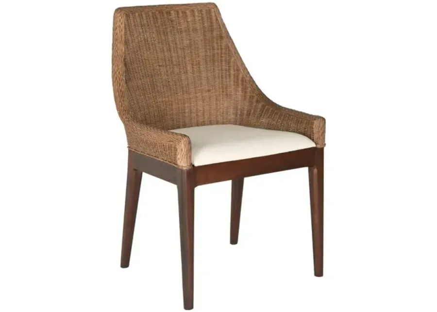 Lenox Side Chair - Toffee - White