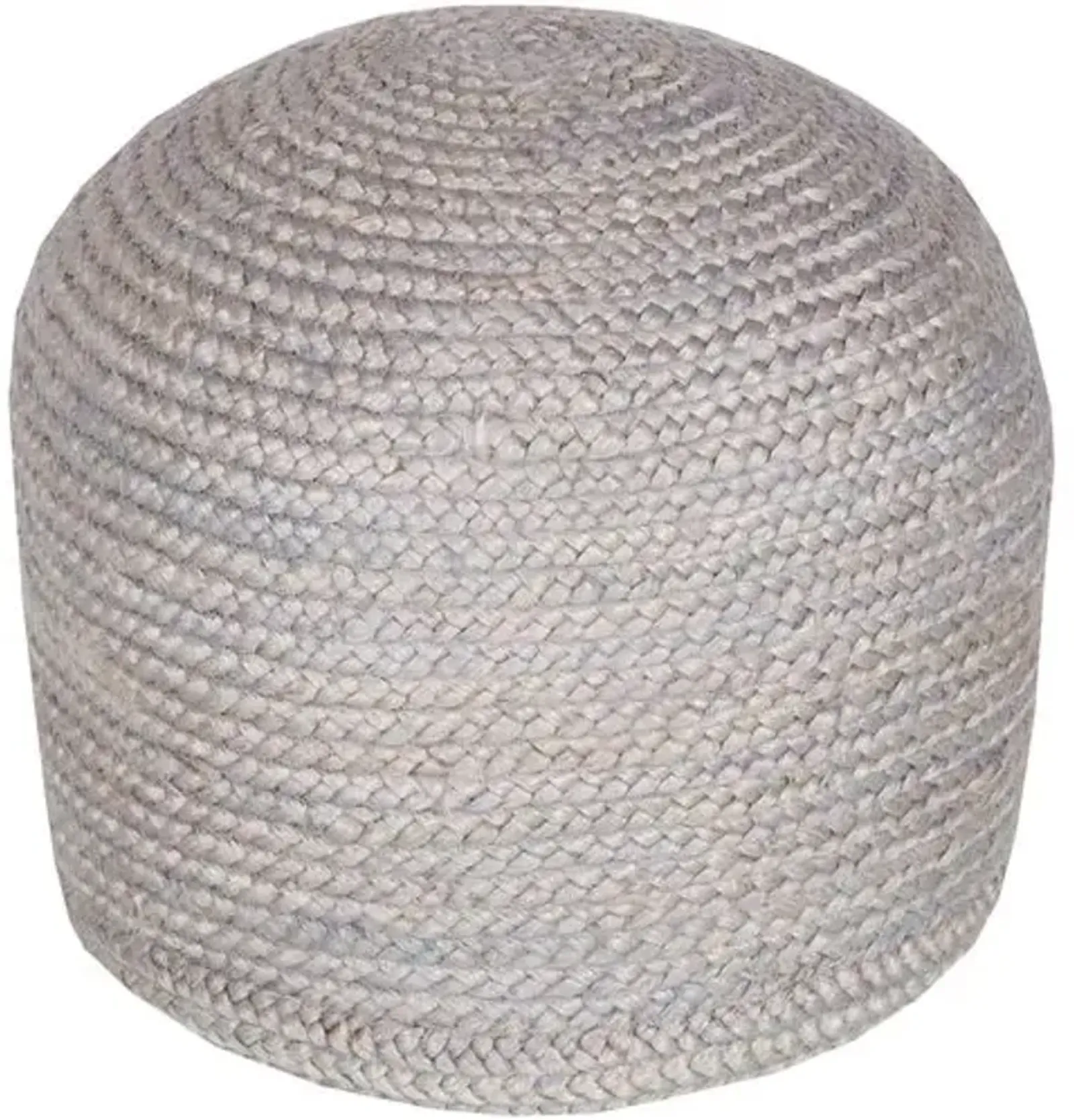 Anita Jute Pouf - Light Gray