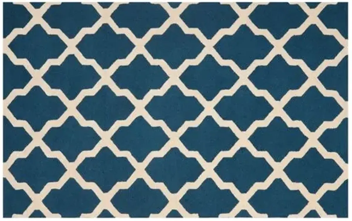 Mulberry Rug - Navy/Ivory - Blue - Blue