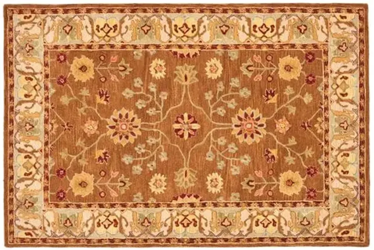 Millennium Rug - Tan/Ivory - Orange - Orange