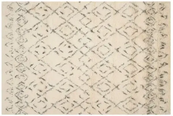 Pike Rug - White/Gray - Beige - Beige