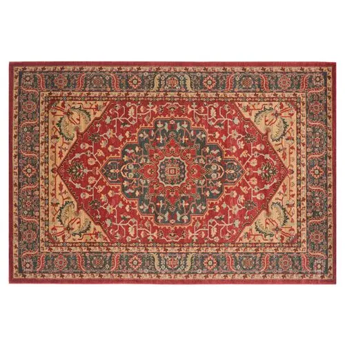 Viviana Rug - Navy/Red - Red