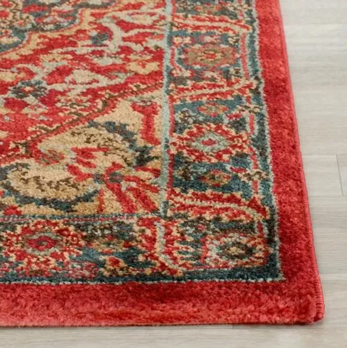 Viviana Rug - Navy/Red - Red