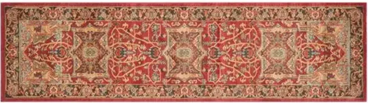 Avila Rug - Natural/Navy - Red - Red