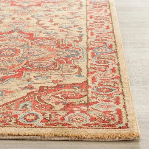 Zarah Rug - Red/Natural - Red