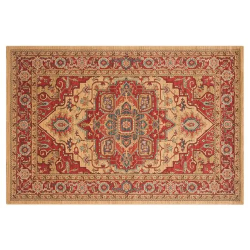 Zarah Rug - Red/Natural - Red