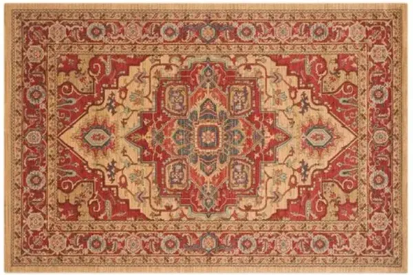 Zarah Rug - Red/Natural - Red
