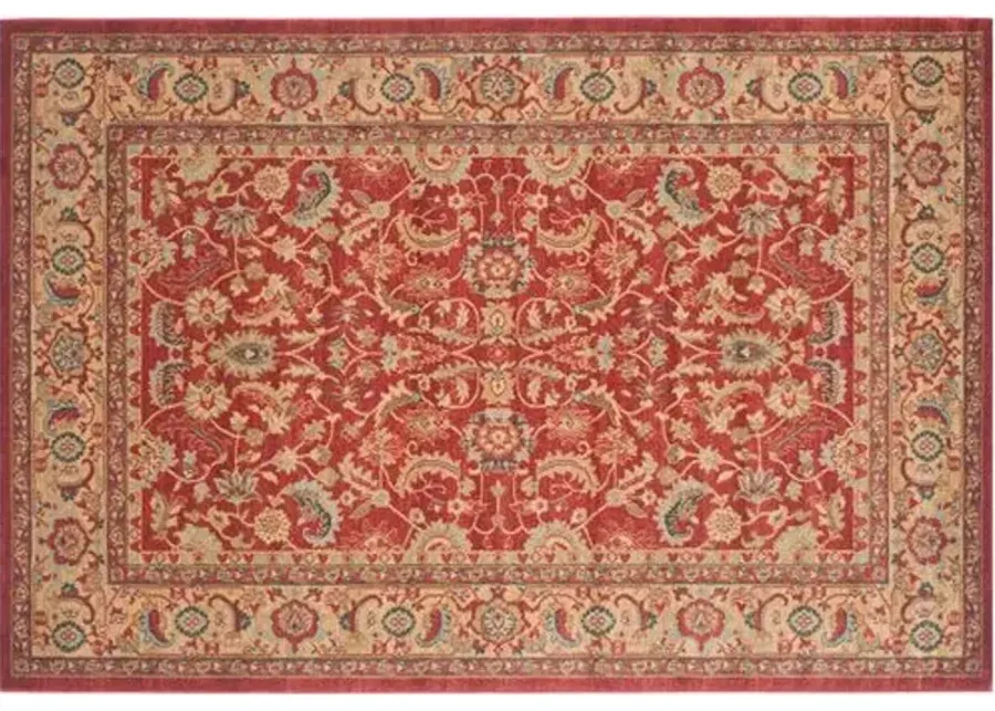 Pacey Rug - Red/Natural - Red