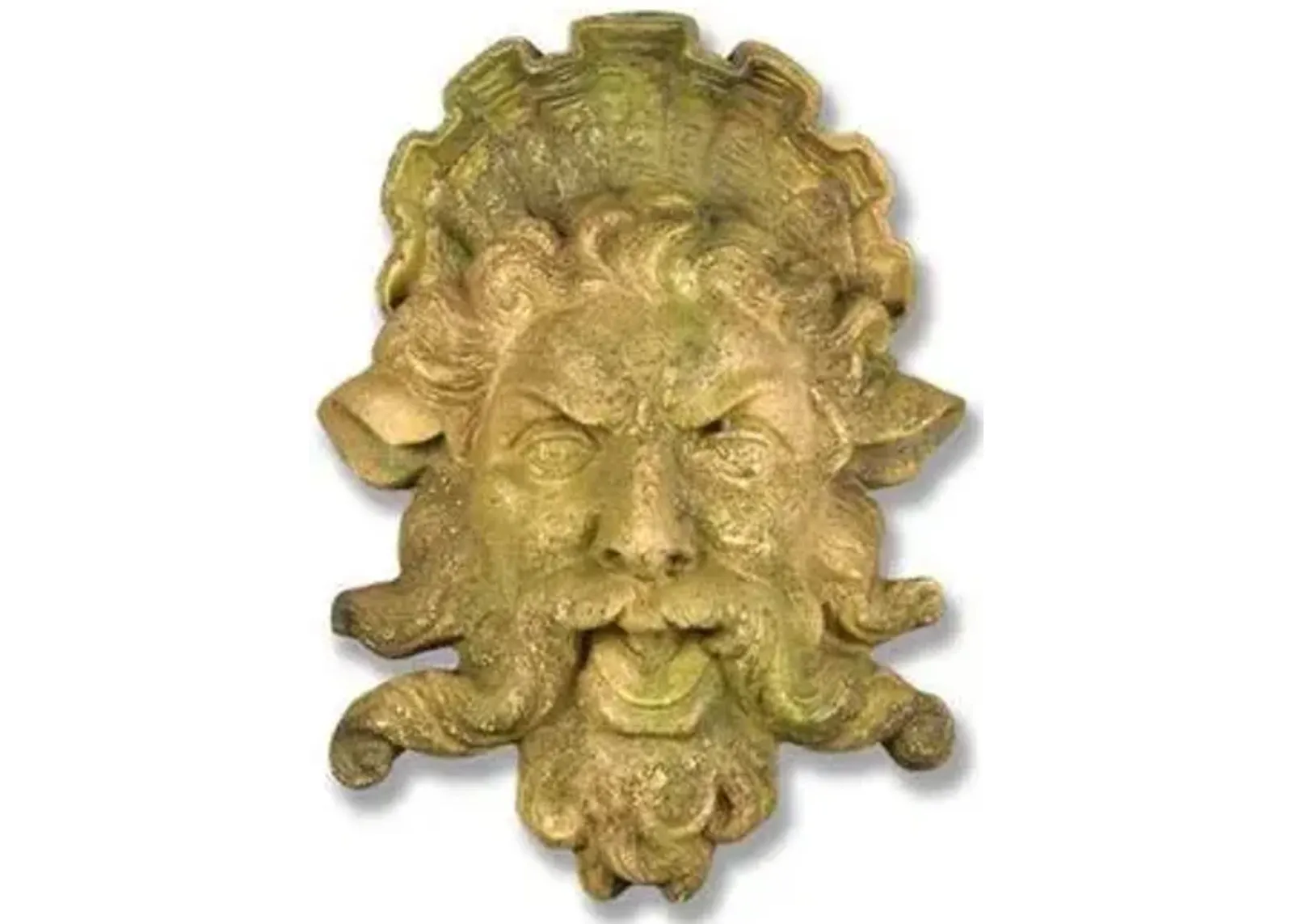 15" Neptune Trevi Mask - Verde - Beige