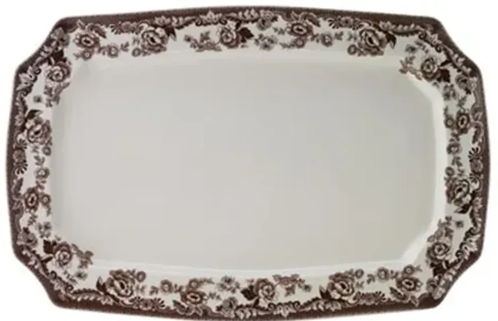 Spode Delamere Rectangular Platter 17.5 Inch - Brown