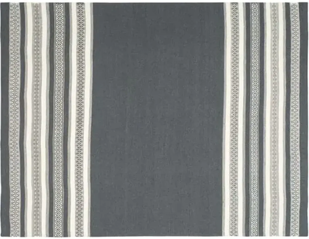 Ovar Flat-Weave Rug - Gray - Gray