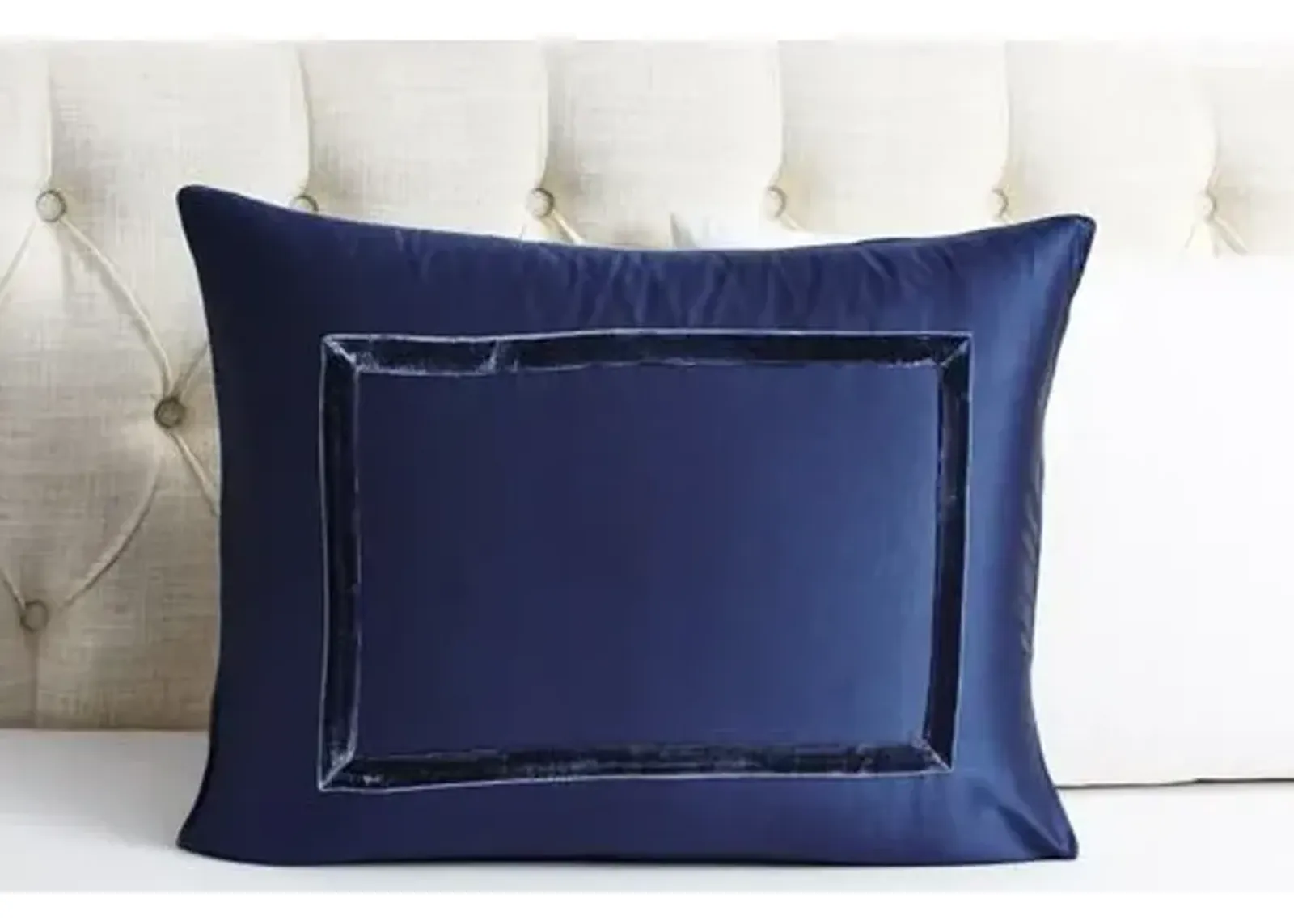 Velvet Collection Sham - Indigo - Kumi Kookoon - Blue