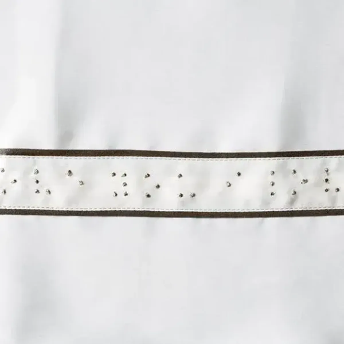 Braille Sham - White/ Gray - Kumi Kookoon