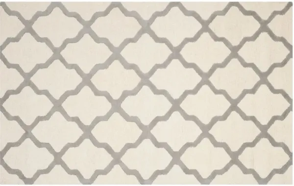 Mulberry Rug, Ivory/Silver