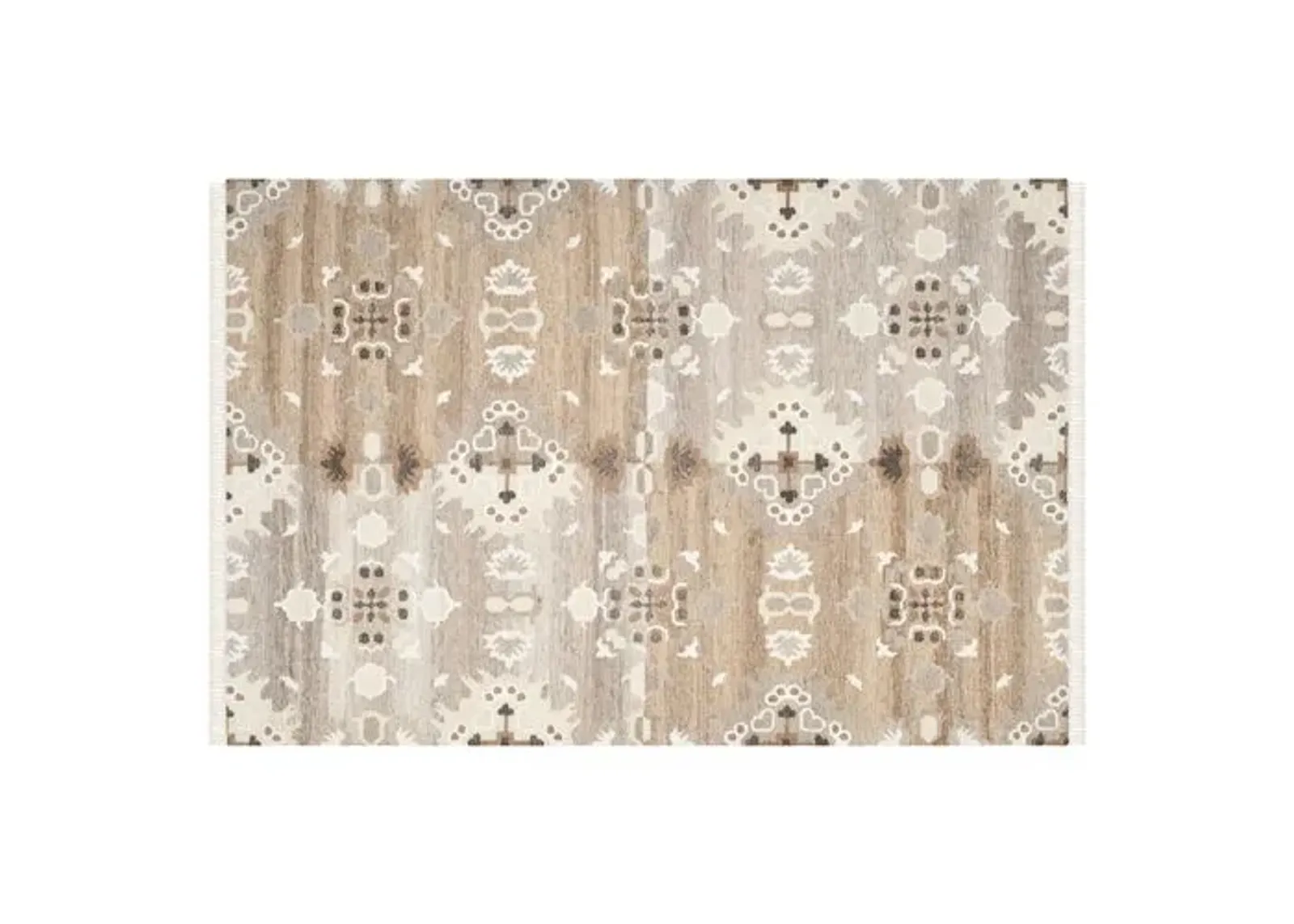 Moone Flat-Weave Rug - Gray - Gray