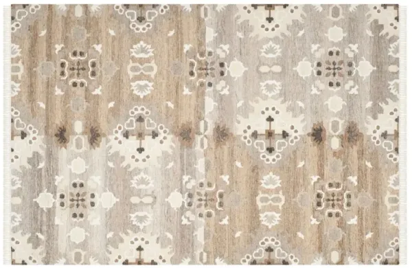 Moone Flat-Weave Rug - Gray - Gray