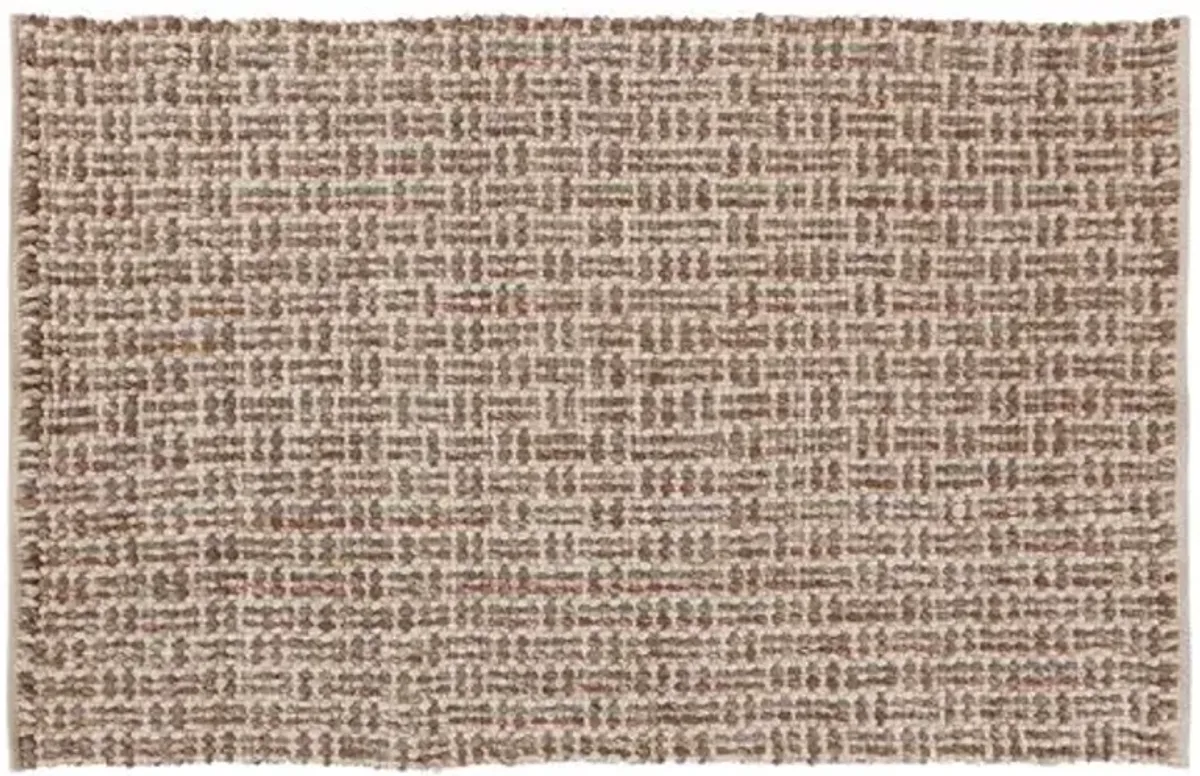 Karen Flat-Weave Rug - Tan - Gray - Gray