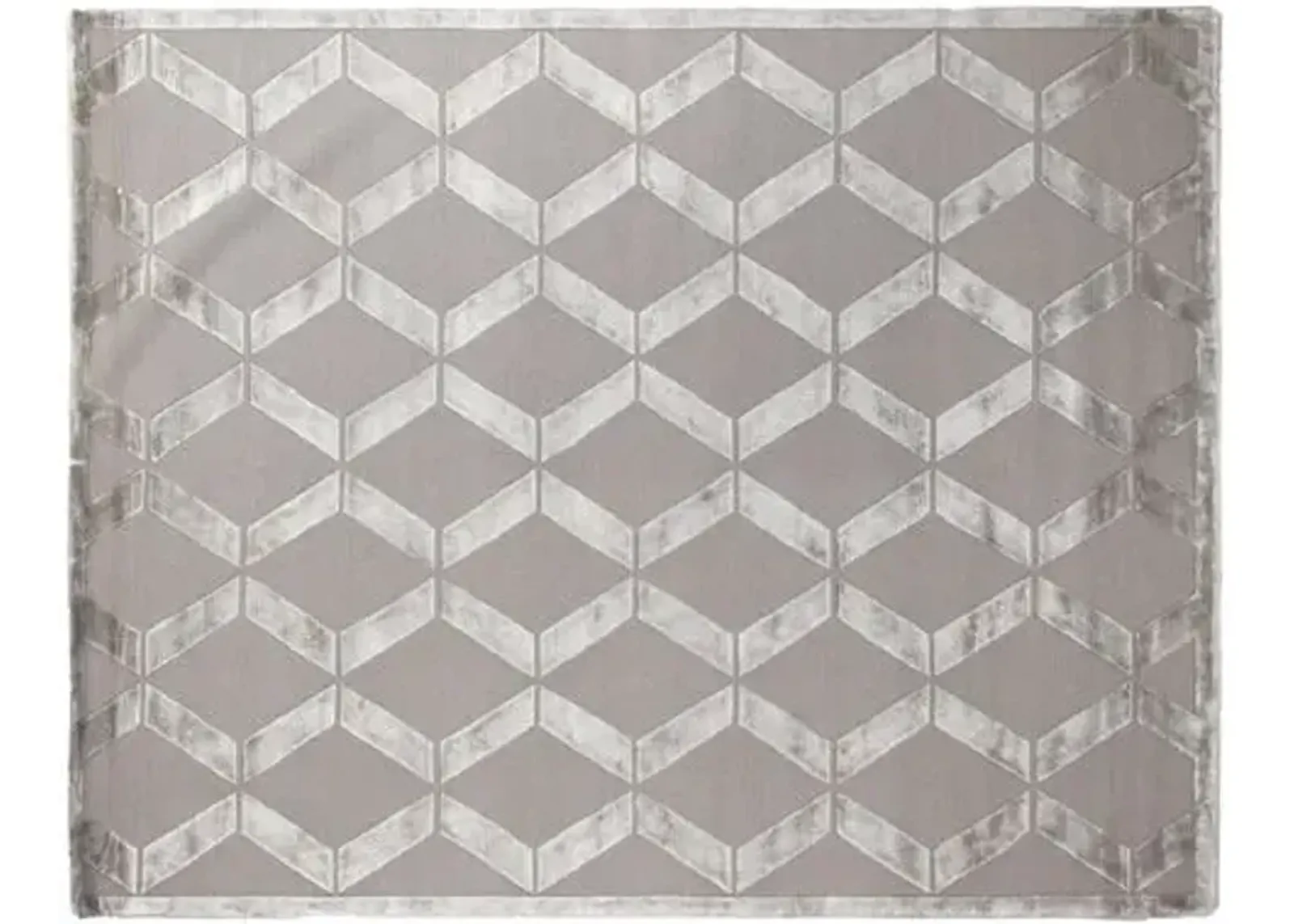 Metro Velvet Rug - Silver Gray - Exquisite Rugs - Gray