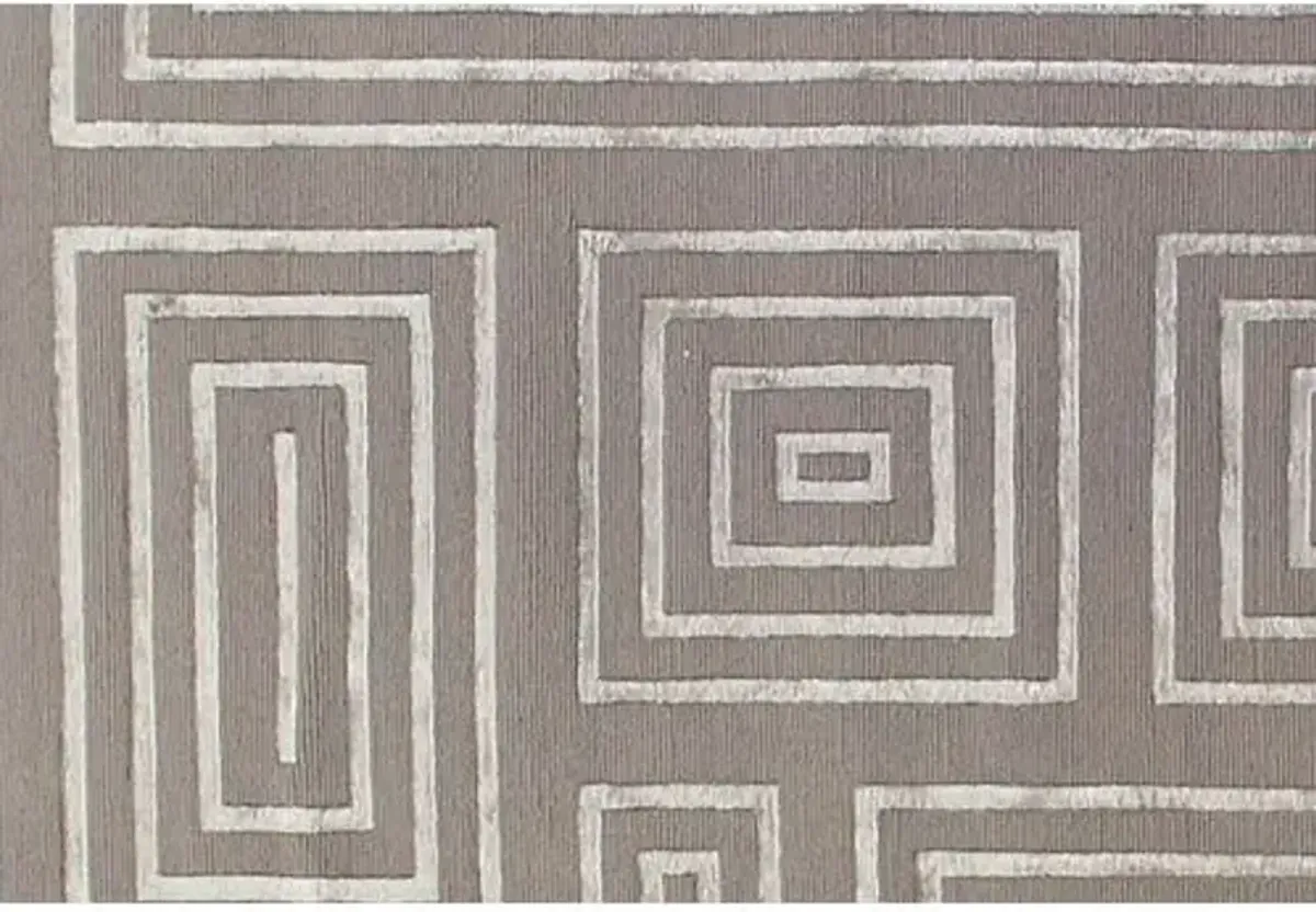 Velvet Maze Block Rug - Silver - Exquisite Rugs - Gray - Gray