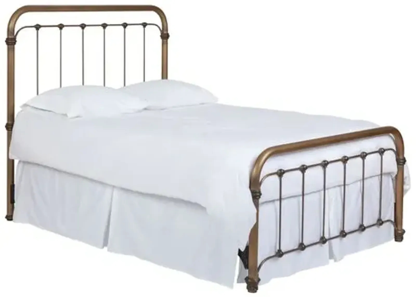 Alyssa Bed - Brass - Gold