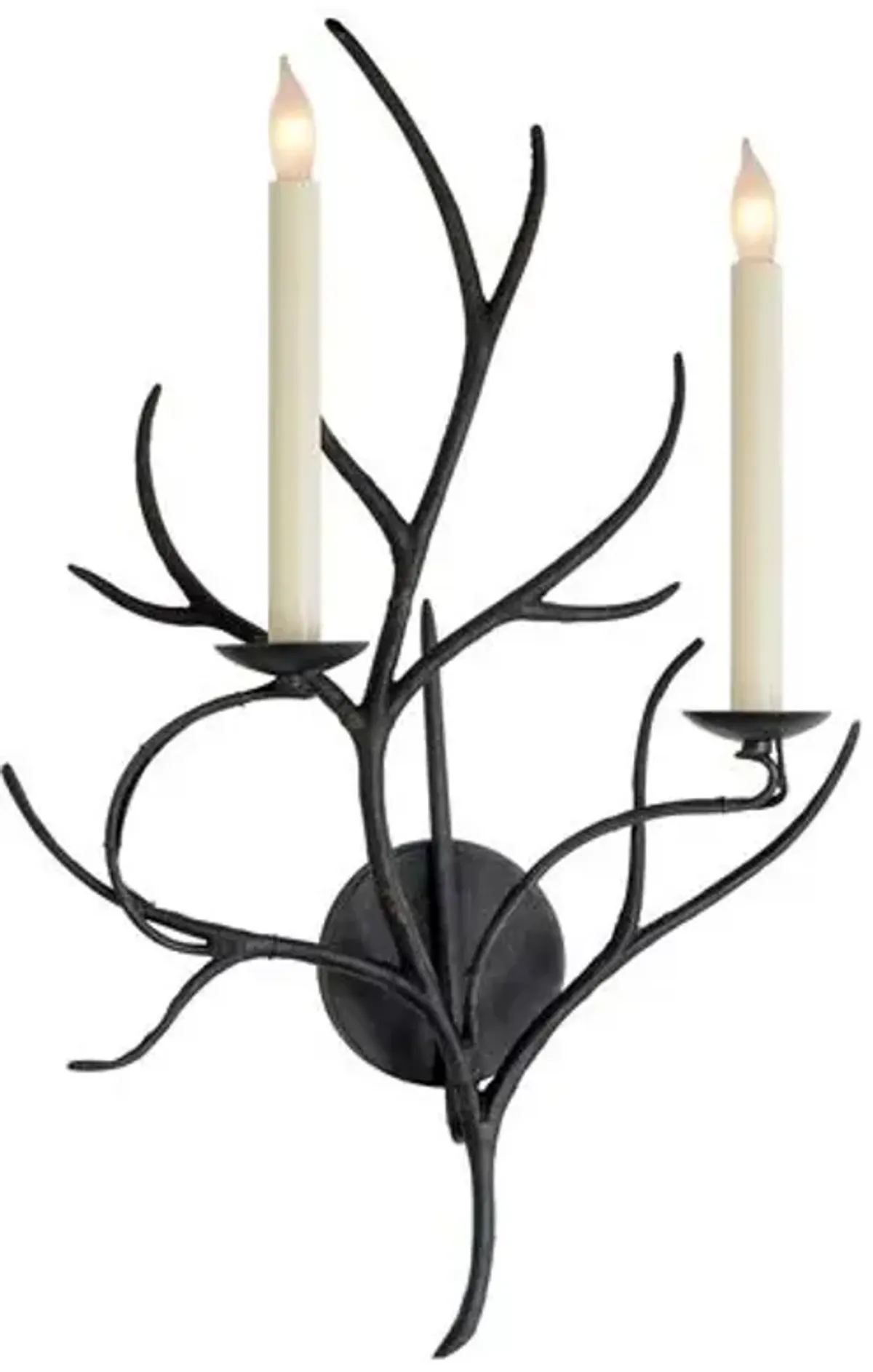 Visual Comfort - Branch Sconce - Aged Iron - Black