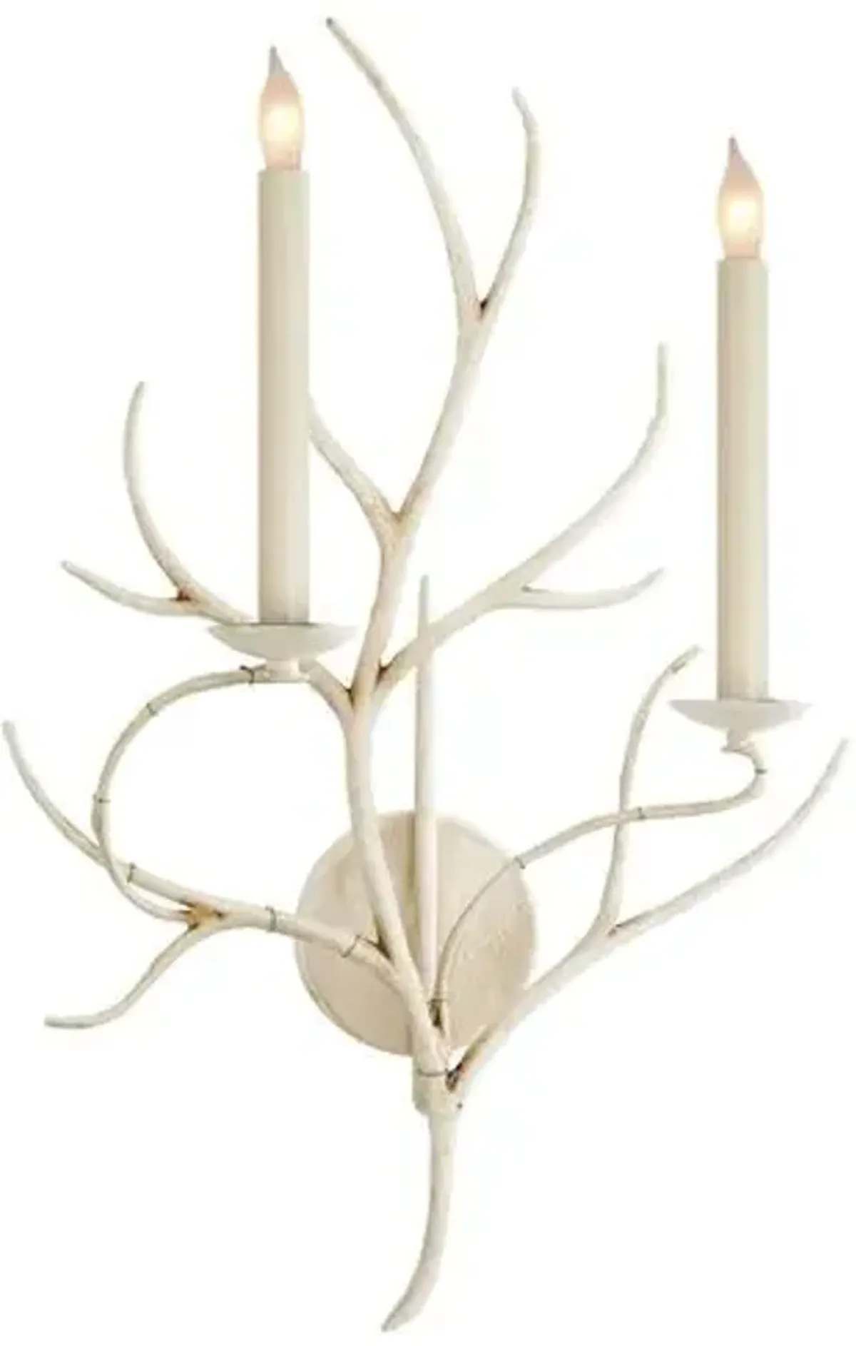 Visual Comfort - Branch Sconce - Old White - Beige