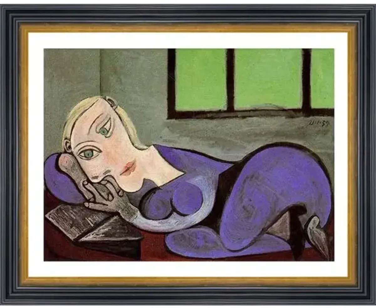 Painting - Picasso - Femme Couchée Lisant - 1939 - Munn Works - Purple