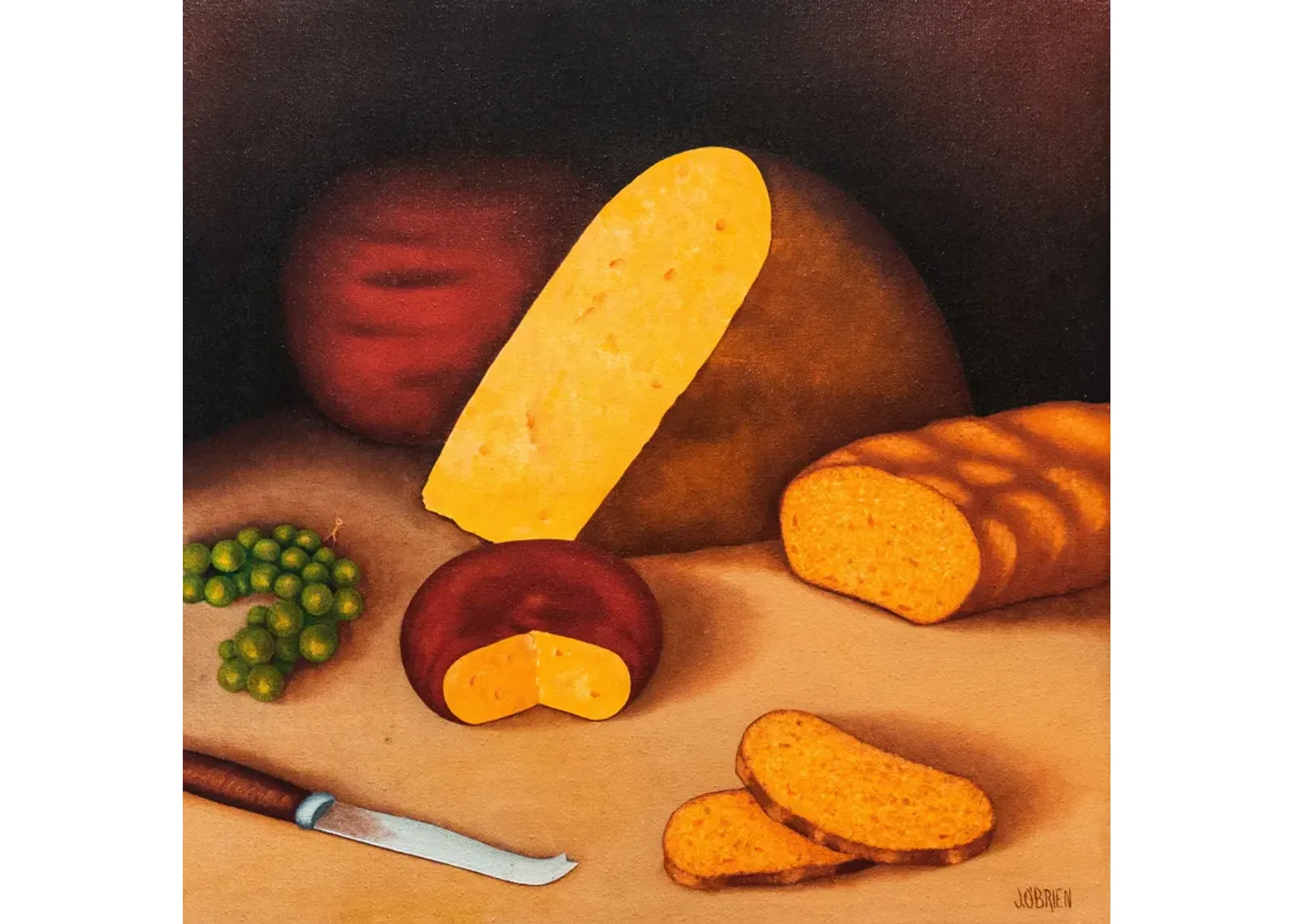 Still Life of Gouda Cheese - 1972 - McNaught Fine Art - Beige