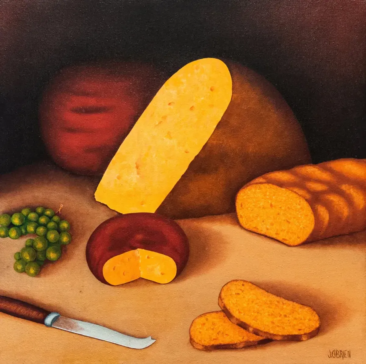 Still Life of Gouda Cheese - 1972 - McNaught Fine Art - Beige