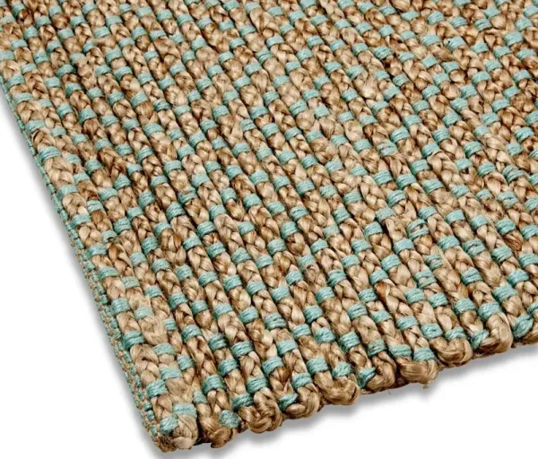 Siena Jute Rug - Natural/Green - Brown - Brown