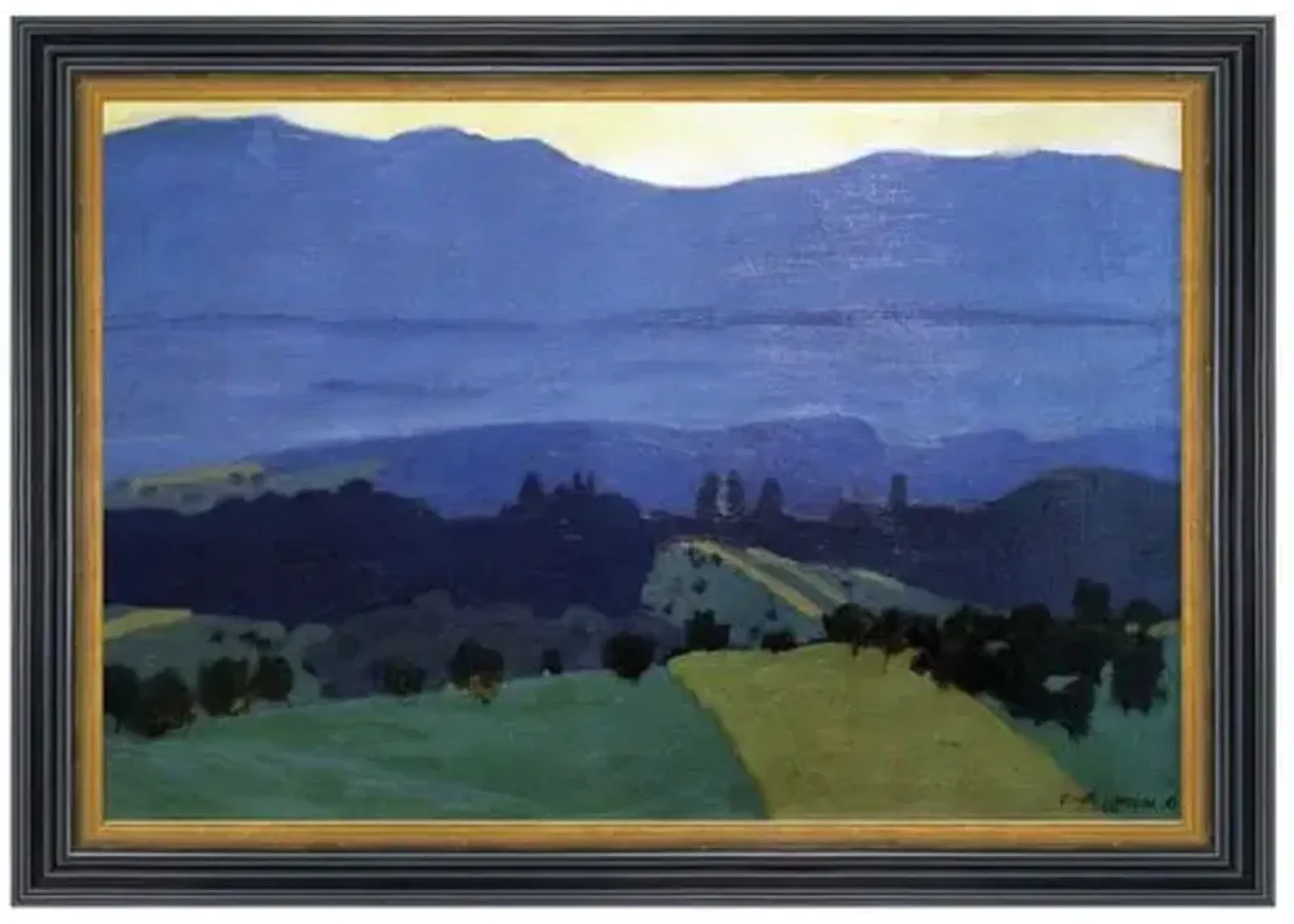 Painting - Félix Vallotton - Jura Mountains - Munn Works - Blue