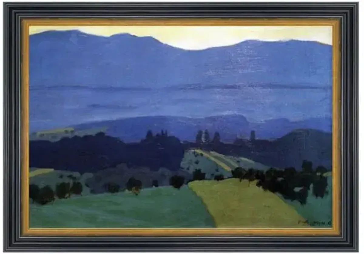 Painting - Félix Vallotton - Jura Mountains - Munn Works - Blue