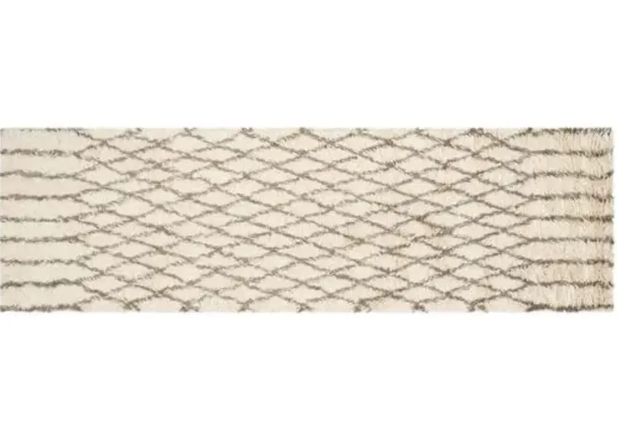 Amara Rug - White/Gray - Ivory - Ivory