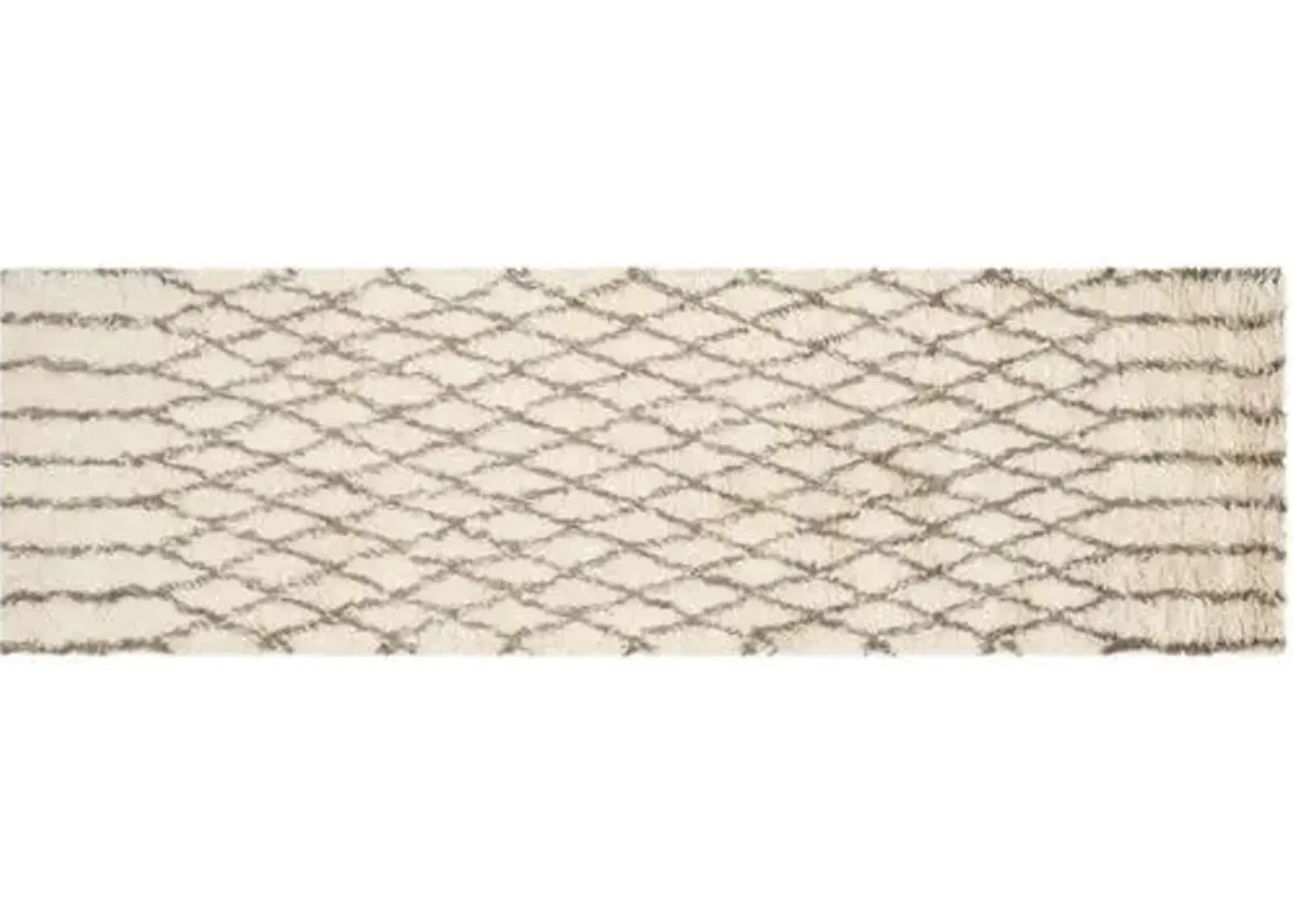 Amara Rug - White/Gray - Ivory - Ivory