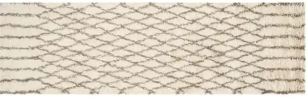 Amara Rug - White/Gray - Ivory - Ivory