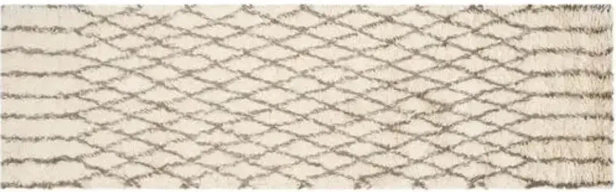 Amara Rug - White/Gray - Ivory - Ivory