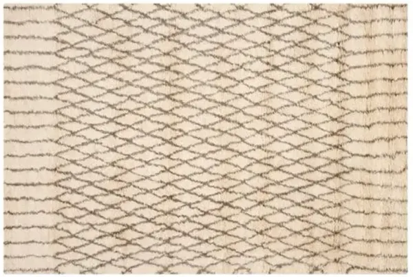 Amara Rug - White/Gray - White