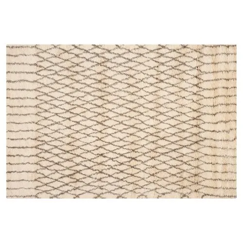 Amara Rug - White/Gray - Ivory - Ivory