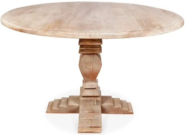 Diana 48" Round Dining Table, Weathered Sand