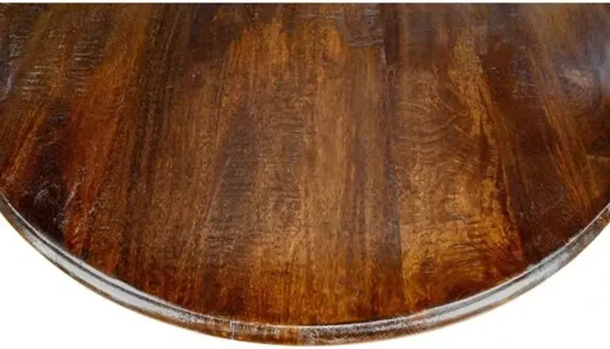 Diana 48" Round Dining Table - Pecan - Handcrafted