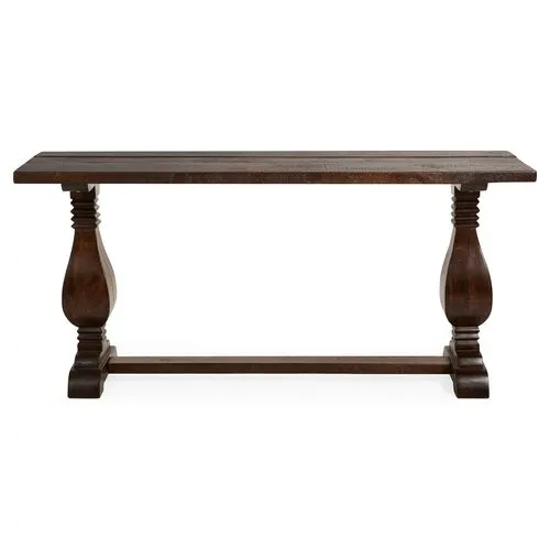 Etta Console - Burnt Umber - Handcrafted - Brown