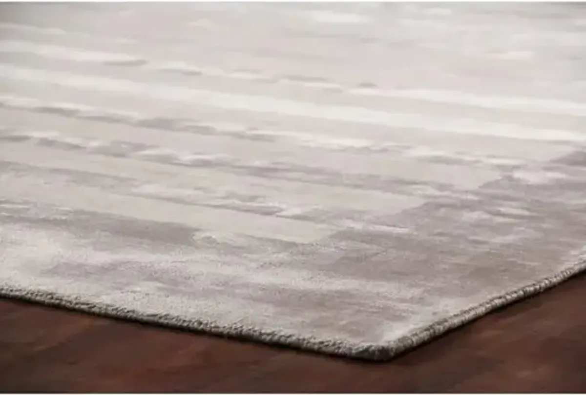 Bellport Rug - Silver - Exquisite Rugs - Handcrafted - Silver