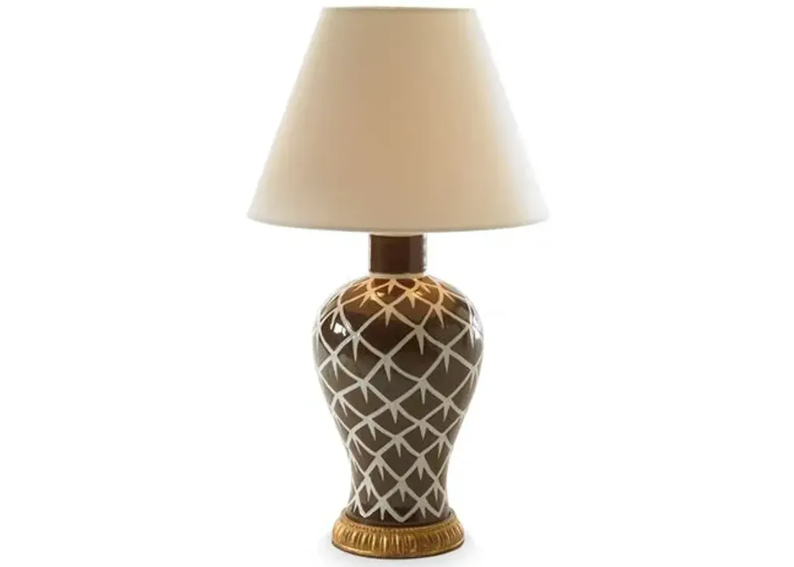 Chicken Feather Table Lamp - Brown - Bunny Williams Home