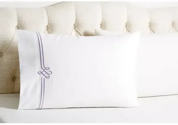 Set of 2 Loop Embroidered Pillowcases - Hamburg House