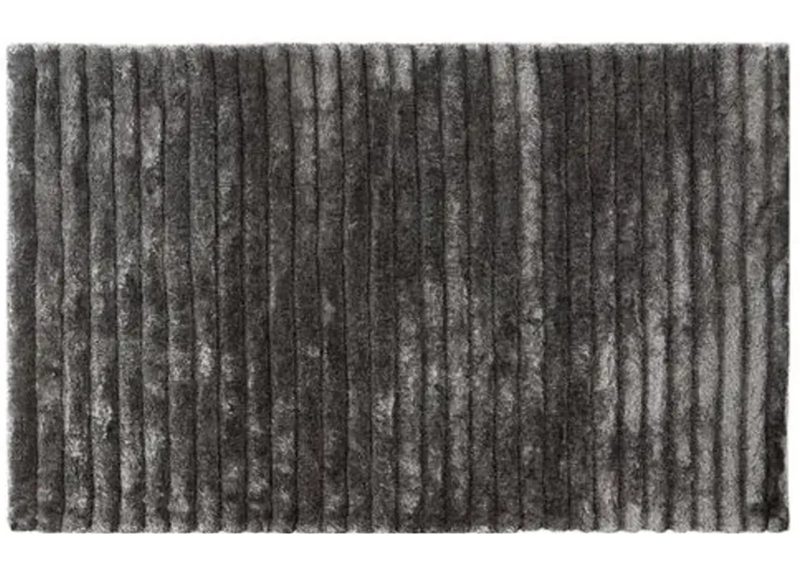 Gene Shag Rug - Silver - Gray - Gray