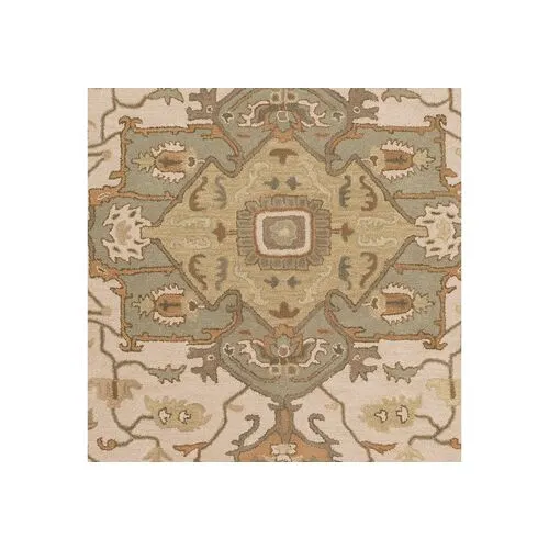 Kalle Rug - Beige/Moss - Beige