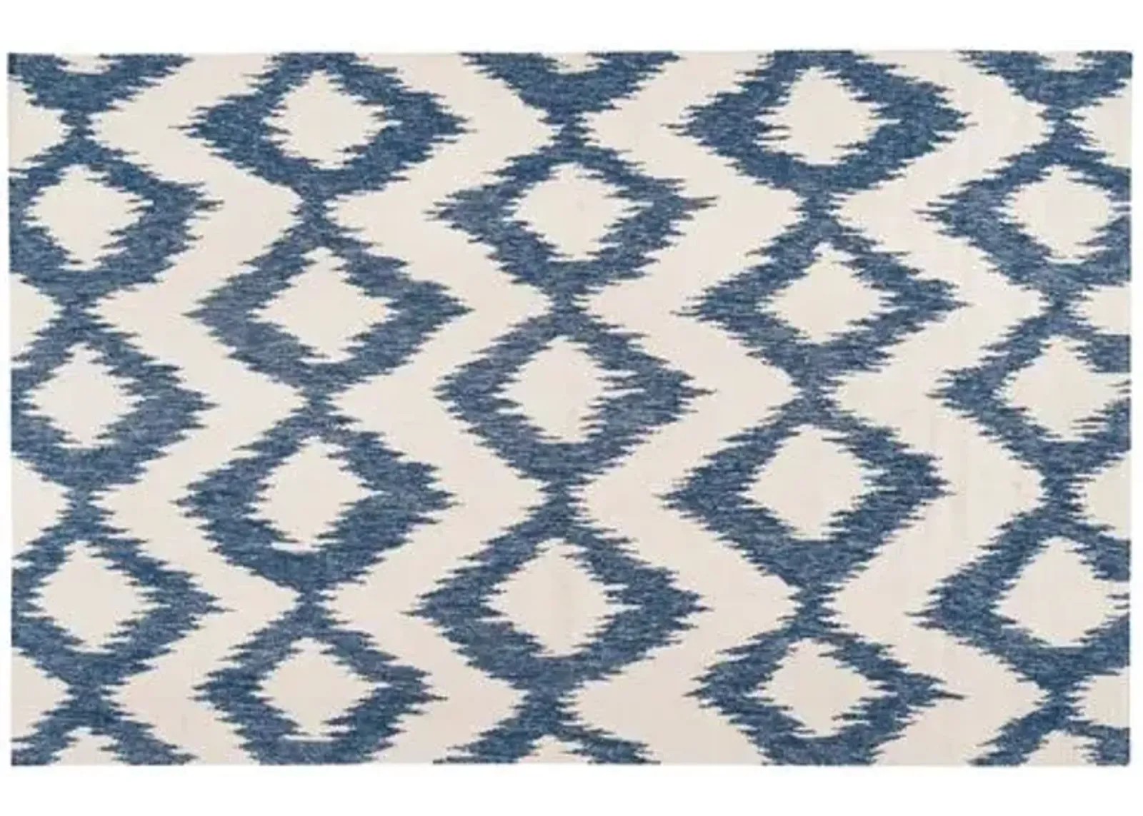 Kendall Flat-Weave Rug - Navy - Blue - Blue