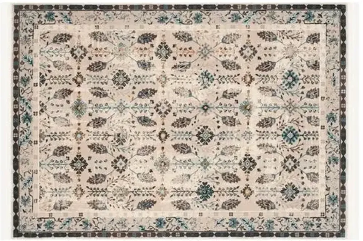 Prescott Rug - Mint - Handcrafted - Gray - Gray